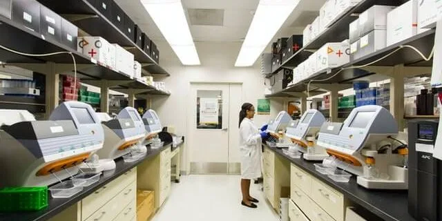 Clean, private diagnostic lab interior